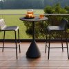Bold Kora Charcoal High Bar Table with Basalt Ceramic Top